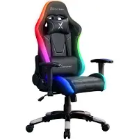 X Rocker X-Rocker - Agility Junior RGB Compact eSports Gaming Chair - Black/Grey - voor junioren van 8-14 jaar