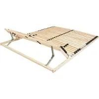 Coemo 7-zone lattenbodem 140 x 200cm Ergo lattenbodem - verstelbaar hoofdbord - beuken frame - 28 latten - bedframe geschikt voor ledikant - geschikt voor alle matrassen