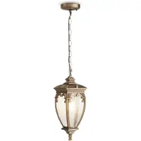 Maytoni O414PL-01GB, 1 lamp, E27, IP44, zwart, goud