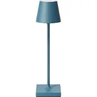 Sigor LED-accubatterijlamp Nuindie pocket, blauw, IP54, dimbaar, blauw, Aluminium, Modern