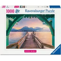 Ravensburger – Legpuzzel – Footbridge at Lac d'Annecy - 1000 Stukjes – 70 x 50 cm