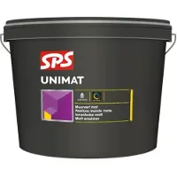 SPS Unimat | Matte Muurverf en Plafondverf 4 LTR - Donkere kleur|1