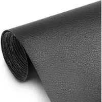 INF Zelfklevende reparatiepatch kunstleer 50x138 cm Black