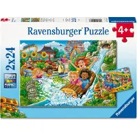 Ravensburger puzzel Amusement Park 2x24 Karton Puzzel