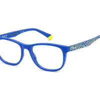 Polaroid Kids Polaroid Kinderbril PLD D832 47/15/125 Blauw geel Polyamide monturen JUNIOR PLD D832