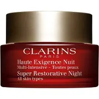 Clarins Super Restorative Nachtcrème, Nachtcrème, Dames, Universeel, Gezicht, Anti-aging, Tegen donkere vlekken, Hydraterend, Extracten, Hydraterend, Voedend, Geschikt voor: 50+ jaar