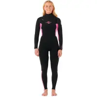 Rip Curl Dawn Patrol 3/2 Mm Gb Dames Wetsuit Van Neopreen Met Lange Mouwen En Rits Op De Borst