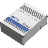 Teltonika TSW210 - Unmanaged - Gigabit Ethernet (10/100/1000) - Rack-montage - Ophangsysteem voor aan de muur