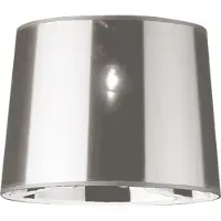 Ideal Lux Moderne lampenkap, achterkant van stof, chroom