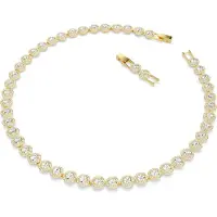 Swarovski Ketting 'Una' goud / transparant