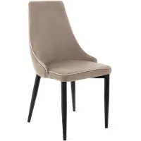 Homla Chair - LOUIS RIBBON - Velours Beige - 44x59x88 cm