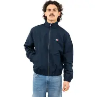 Tommy Hilfiger Tussenjas 'Zip-thru' navy / rood / wit