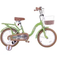 Buxibo - Kinderfiets voor Meisjes - Ibiza - 12 Inch - Groen
