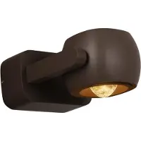 Lucide CAPRI - Wandspot / Wandlamp Binnen/Buiten - LED - 1x8W 2700K - IP54 - Koffie - Essential