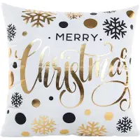 Gek op kussens! Sierkussen balls & snowflakes | 45 x 45 cm | katoen/polyester