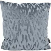 NOVÉE Sierkussen velvet stain zilver/ | 45 x 45 cm | velvet / polyester