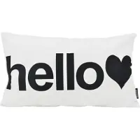 Gek op kussens! Sierkussen hello wit | 30 x 50 cm | katoen/polyester