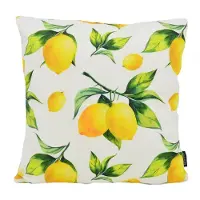 Gek op kussens! Sierkussen citroenen /geel | 45 x 45 cm | katoen/polyester