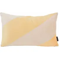 NOVÉE Sierkussen velvet swirl /crème | 30 x 50 cm | fluweel/polyester