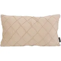 NOVÉE Sierkussen velvet cross beige | 30 x 50 cm | velvet/polyester