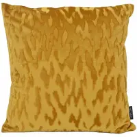 NOVÉE Sierkussen velvet stain oker/goud | 45 x 45 cm | velvet / polyester