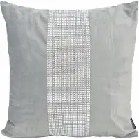 Gek op kussens! Sierkussen bliss diamond grijs | 45 x 45 cm | velvet/polyester