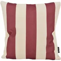 Gek op kussens! Sierkussen ela stripe wijn | 45 x 45 cm | katoen/linnen