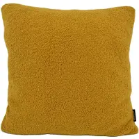 Gek op kussens! Sierkussen teddy oker | 45 x 45 cm | polyester