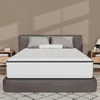 DEWINNER matras, 140 x 190, schuimmatras van 30 cm met traagschuim, biedt perfecte ondersteuning, is zeer duurzaam en ultra-ademend