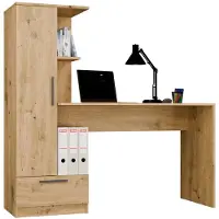 Cosmo Bureau + Boekenkast , eikenhout Artisan