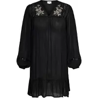ONLY Cartola Midi-jurk Dames Zwart 44