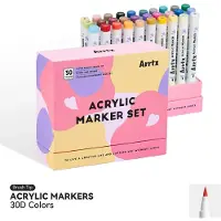 ARRTX - Acrylmarkers - 30D - Paint Brush Tip Markers - 30 kleuren