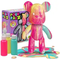 Gear2Play Pour PalZ Large Paint Bear 'Bubblegum Pop' - Gietverfset (roze, geel, turquoise)