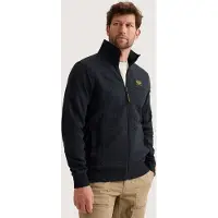 PME Legend Sweatshirt '- Sweat jacket with textures and flight pocket' donkerblauw