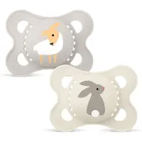Mam - Original Silk Pacifiers - Neutral - 0-6m