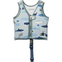 Liewood Kinder Zwemvest Dove Shark / Dove Blue 3-6 Jaar