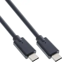 InLine USB 3.2 Gen.2x2 kabel, USB-C male / male, zwart, 2m
