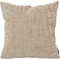 NOVÉE Sierkussen chenille stripe beige | 45 x 45 cm | polyester