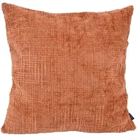 NOVÉE Sierkussen chenille stripe terra | 45 x 45 cm | polyester