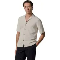 Profuomo knitted doorknoop polo creme