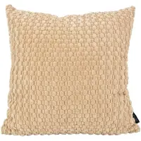 NOVÉE Sierkussen corduroy knit beige | 45 x 45 cm | polyester