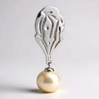 Cavill - Zilveren Hanger - 925 Sterling Zilver Gerhodineerd - Witte Zoetwater Kweekparel 9 mm - Elegante Dames Sieraden - Tijdloze Parelhanger