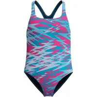 Speedo - Kid's Hyperboom Print Medalist One Piece - Badpak 176, blauw