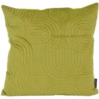NOVÉE Sierkussen abstract velvet pistache | 45 x 45 cm | velvet/polyester