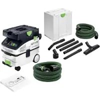 Festool CTM MIDI I CLEANTEC mobiele afzuiger 1200 watt 15 l stofklasse M + RS-HW D 36-Plus schoonmaakset voor vakmensen