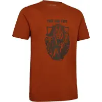 Deerhunter Weston T-shirt Outdoor T-shirt Scandinavisch T-shirt Korte mouw Oak Rust Maat 2XL