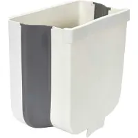 HowHomely | Opvouwbare afvalbak - Flexbin - 4 liter - Ruimtebesparend - Gemakkelijk schoon te maken - Afvalbak voor de keuken