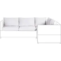 Beliani AVOLA - Set tuinkussenhoezen - Lichtgrijs - Polyester