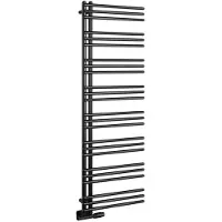 Aqualine Poseidon badkamerradiator 450x1540mm, zwart mat