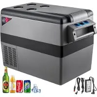 Vevor Auto Koelkast Compressor, 45 L Auto Koelkast Mini, 27,1 x 13,6 x 18,2 inch Mini Koelkast, met Batterij Beschermingssysteem, in zowel Binnen als Buiten Gelegenheden, Boot, Vrachtwagen, Auto enz